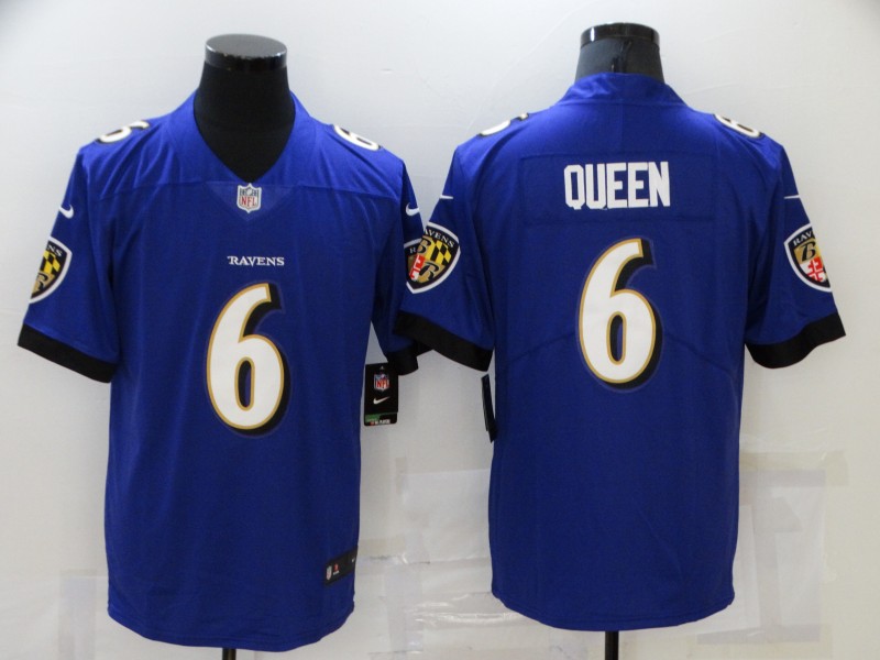 Men Baltimore Ravens #6 Queen Purple Nike Vapor Untouchable Limited 2021 NFL Jersey